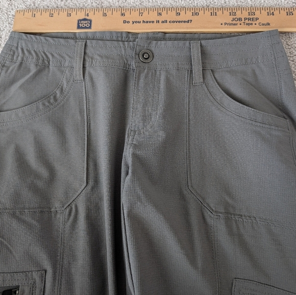 Kuhl Horizn Slate Cargo Reflex Pants Women's Size 2 Gray Ripstop Outdoor Hiking - Picture 8 of 9